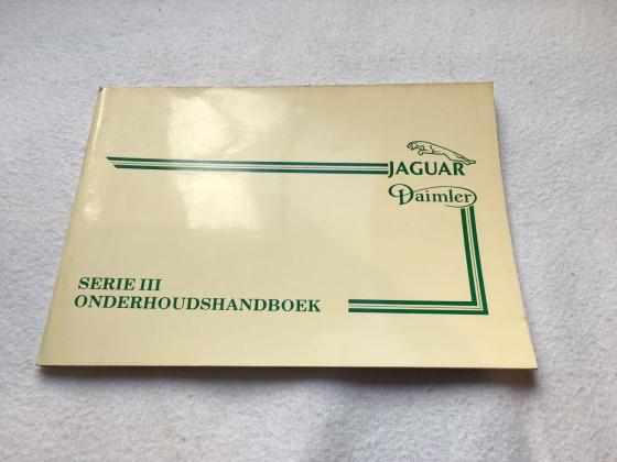  Folleto de mantenimiento Serie 3 Holandes JAGUAR XJ Serie 1-2-3 MK -  E Type Accesorios